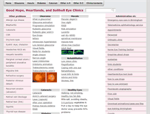 Tablet Screenshot of goodhopeeyeclinic.org.uk